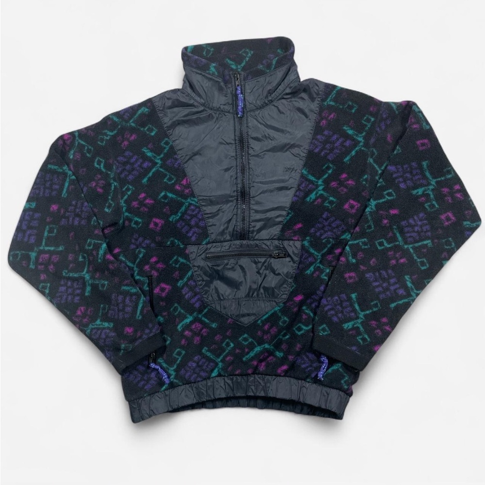 vintage 90s REI retro patterned pullover fleece